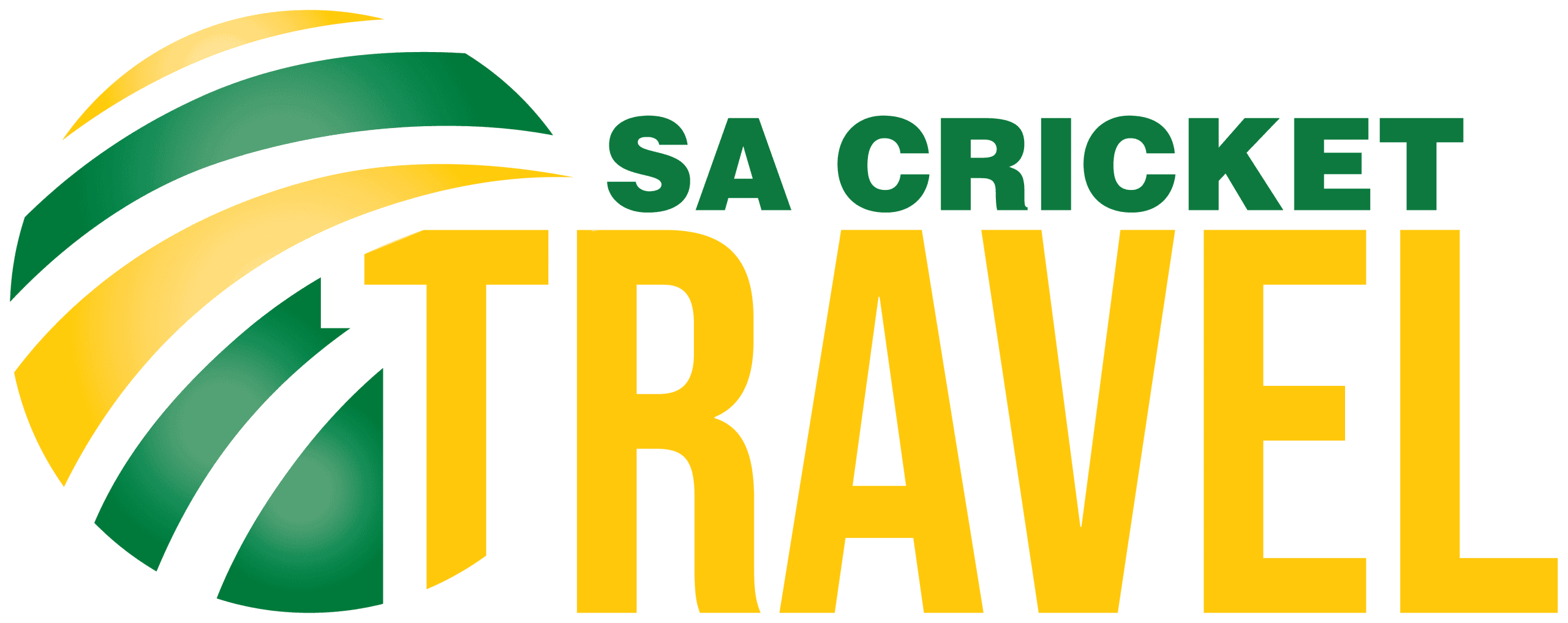 SA Cricket logo with green and yellow curved arcs and the text 'SA CRICKET' in green above a bold yellow word.